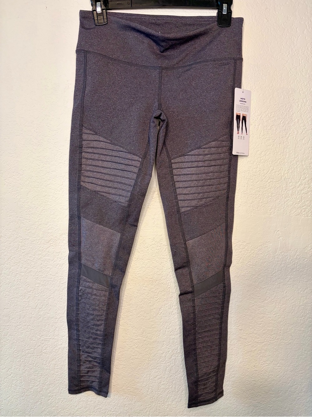 ALO Yoga Moto Legging in Heather Charcoal
